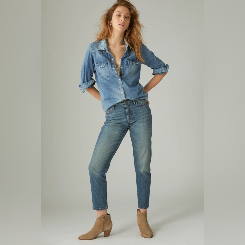 Lucky Brand High Rise Drew‎ Mom Jeans 6 / 28A